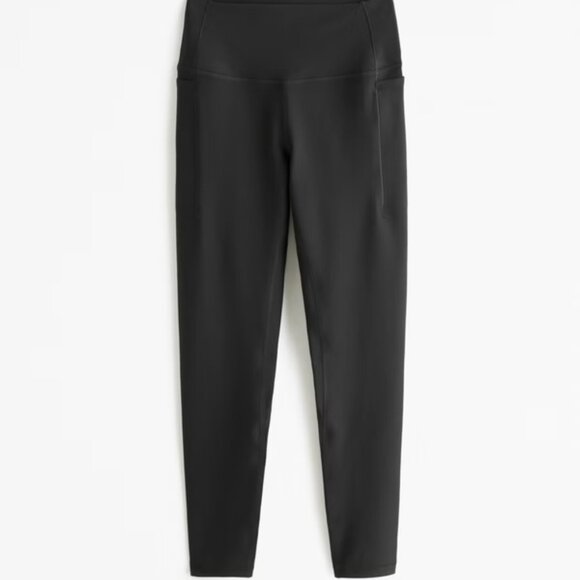 EUC Abercrombie & Fitch YPB Leggings S Black Yoga Workout Athletic - Picture 2 of 8